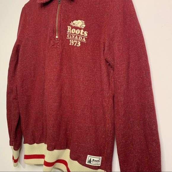 Roots Ultra Soft Fleece Quarter Zip Polo | Size S - Picture 4 of 8